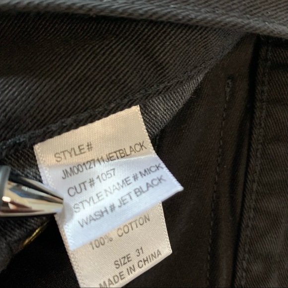 Jean Shop Men’s Mick Selvedge Denim Black Jeans 31Wx33L NWT - Picture 8 of 10